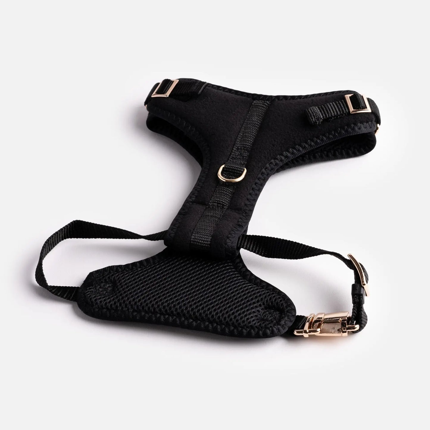 Aquafleece™ Waterproof Dog Harness – Black | Adjustable, Padded & Durable Comfort | Pawboxx USA