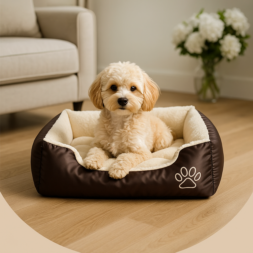 Medium Dog Bed – Washable Cushion & Anti-Slip Base for Everyday Comfort | Pawboxx