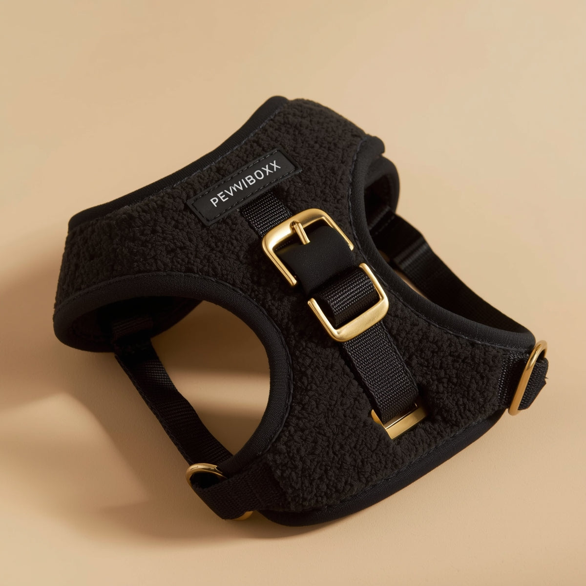 Aquafleece™ Waterproof Dog Harness – Black | Adjustable, Padded & Durable Comfort | Pawboxx USA