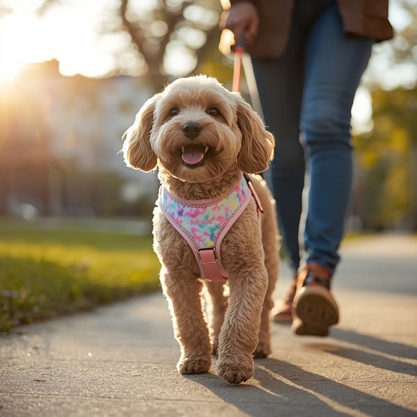 Pawboxx™ Pink Tie-Dye Dog Harness – Adjustable, Stylish & Durable